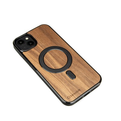 Drewniane Etui Bewood iPhone 14 Plus Orzech Amerykański MagSafe