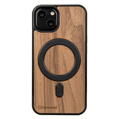 Drewniane Etui Bewood iPhone 13 Orzech Amerykański MagSafe