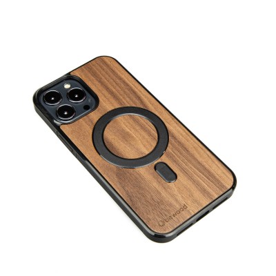 Drewniane Etui Bewood iPhone 13 Pro Max Orzech Amerykański MagSafe