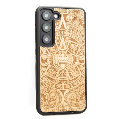 Samsung Galaxy S23 Aztec Calendar Anigre Bewood Wood Case