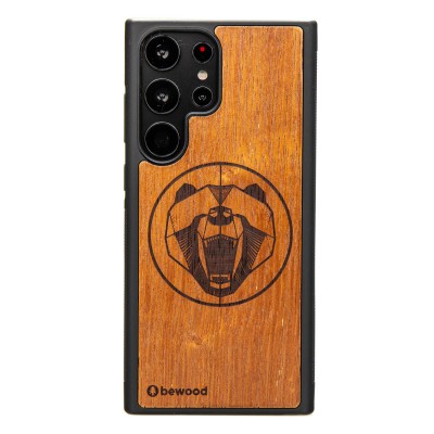 Samsung Galaxy S23 Ultra Bear Merbau Bewood Wood Case