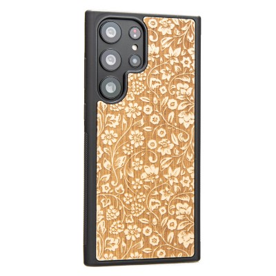 Samsung Galaxy S23 Ultra Flowers Anigre Bewood Wood Case