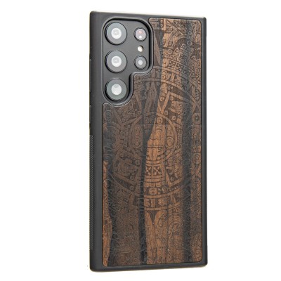 Samsung Galaxy S23 Ultra Aztec Calendar Ziricote Bewood Wood Case