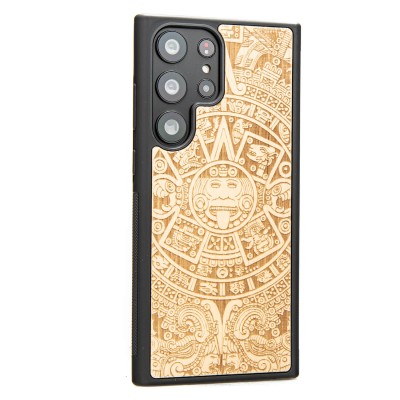 Samsung Galaxy S23 Ultra Aztec Calendar Anigre Bewood Wood Case