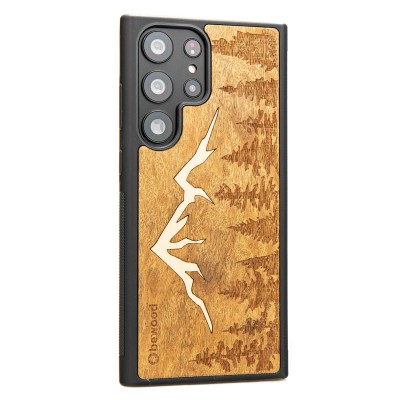 Samsung Galaxy S23 Ultra Mountains Imbuia Bewood Wood Case