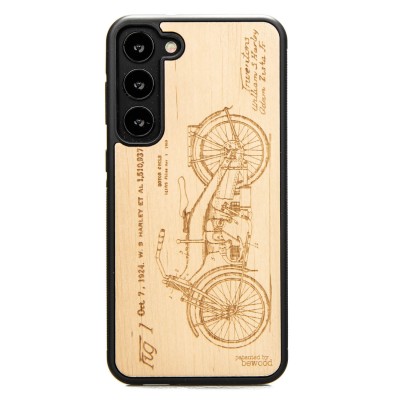 Samsung Galaxy S23 Plus Harley Patent Anigre Bewood Wood Case