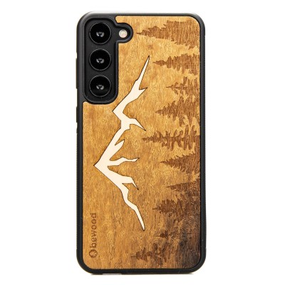 Samsung Galaxy S23 Plus Mountains Imbuia Bewood Wood Case