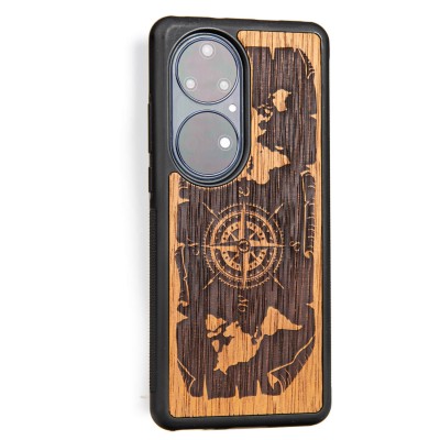Huawei P50 Pro Compass Merbau Bewood Wood Case