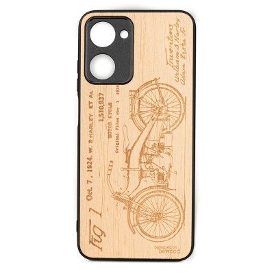 Realme 10 4G Harley Patent Anigre Bewood Wood Case